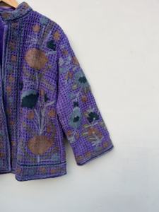 Hermoso abrigo de invierno unisex con bordado a mano TNT Suzani Chaqueta acolchada de algodón relleno para mujer Suzani Chaqueta corta - Product Image 2