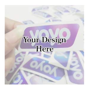 Autocollant de logo brillant holographique étanche et résistant aux intempéries Impression décorative réfléchissante pour voiture et ordinateur portable pour une utilisation promotionnelle - Product Image 2