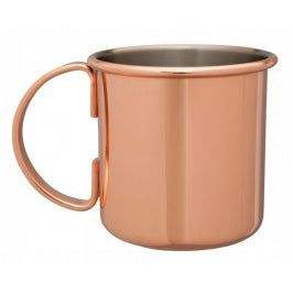 Taza de cerveza de Metal con acabado mate de cobre de diseño moderno con asa para café, agua, té para uso doméstico y fiestas - Product Image 3