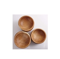 Mini bol à déjeuner en bois avec Logo personnalisé et bol en Silicone pour aliments chauds et froids et pièce de couleur en bois naturel