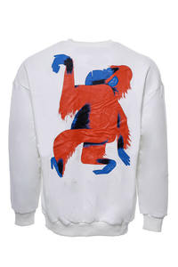 Cozy Luxe sudadera de lana de gran tamaño con elegante escudo bordado y ropa de calle sutil hecha en Pakistán - Product Image 3