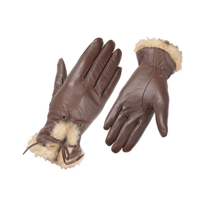 Vente en gros de gants en cuir véritable tendance pour hommes femmes doublure chaude d'hiver avec écran tactile pour temps froid et textos - Product Image 1