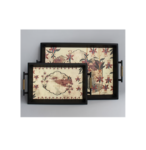 Bandeja de cocina para servir impresa en madera de acacia, la mejor flor impresa, ideal para cenas, fiestas, té, Bar, accesorios de mesa, gran oferta - Product Image 2