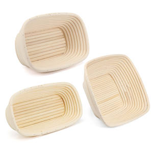 Cestas de mimbre hechas a mano para fermentar pan de masa madre, cestas de fermentación de ratán, herramientas de repostería al por mayor - Product Image 1
