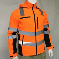 Jean Softshell en Denim Imperméable et Respirant Haute Visibilité 2025 HF, Certifié CE, en Polyester Réfléchissant, Résistant à l'Abrasion pour la Sécurité