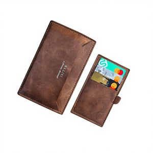 Portefeuille élégant pour homme en cuir synthétique de qualité supérieure, imperméable, fin, à double pli, porte-cartes, organisateur de monnaie durable, élégant pour tous les jours - Product Image 3
