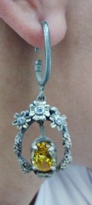 Pendientes de Plata de Ley 925 Hechos a Mano con Citrino para Mujer |   Joyería Elegante con Piedras Preciosas al por Mayor - Product Image 2