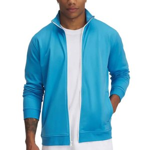Latest Design Skin-Friendly Windproof Polyester Spandex Front Zipper Stand Collar Breathable <b>jacket</b> <b>for</b> <b>men</b> <b>men's</b> <b>jackets</b> - Product Image 1