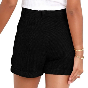 Short taille haute femme coupe ample doux au toucher matériau respirant pour vêtements de jour décontractés ou sorties de bureau - Product Image 6