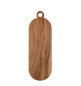 Juego de 2 tablas de cortar con mango de queso de madera de acacia, tabla de cortar de madera de haya de tamaño personalizado, Color de madera natural - Product Image 1
