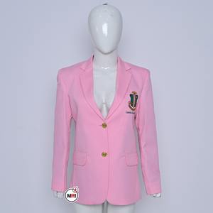 Top Trending chaqueta de alta calidad estilo único Alpha Kapa Alpha logotipo bordado de doble botonadura abrigo informal con cuello con muescas - Product Image 1