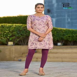 Tendencia Ropa étnica Alta demanda Última seda a fuego lento Impreso Kurti Para la venta Fabricante de India - Product Image 1