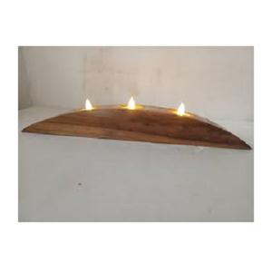 Easy to Use Travel Friendly Tabletop Decorative Wood <b>Tealight</b> <b>Candle</b> Stand Tea Lamp Commemorative Holiday Pattern <b>Candle</b> Holders - Product Image 1