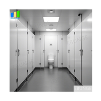 Cloison de toilettes compacte en stratifié personnalisée EBUNGE pour salle de bain commerciale, école, hôtel