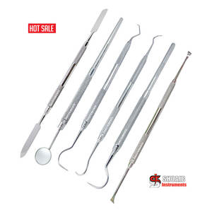 3-Piece Dental Examination Set Manual Power <b>Sickle</b> <b>Scaler</b> College Tweezer Mouth Mirror-Dental Hygiene Kit Surgical Instruments - Product Image 3