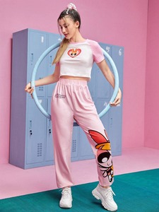 Pantalones sueltos elegantes de mujer OEM al por mayor de algodón transpirable de talle alto con diseño de pierna ancha pantalones de mujer de la mejor calidad - Product Image 2