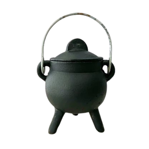 Brûleur de chaudron d'encens indien aromatique écologique en fonte au design moderne avec finition peinte pour la maison et la décoration festive - Product Image 6