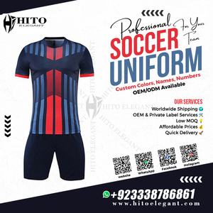 Ropa de fútbol de poliéster 100% personalizable, conjuntos de uniformes sublimados de alta calidad, tendencia superior, cómodo, transpirable, su propio logotipo - Product Image 2