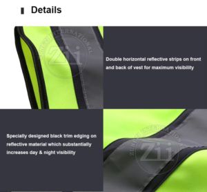 Gilet de sécurité en tissu maillé ANSI classe 2 veste réfléchissante imperméable avec logo personnalisé pour la sécurité routière - Product Image 6