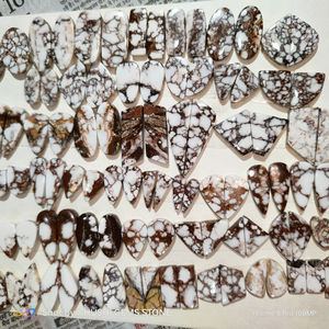 Piedras Preciosas Sueltas de Jaspe Natural Certificadas por Terceros, de Forma Mixta, 20-45 mm, Ligeras, para Fabricación de Joyería DIY, Alta Calidad, Venta al Por Mayor - Product Image 3