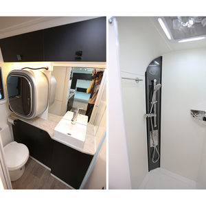 Caravane d'aventure tout-terrain avec carrosserie rigide, auvent, salle de bain, cuisine et rangements pour les voyages sur route - Product Image 4