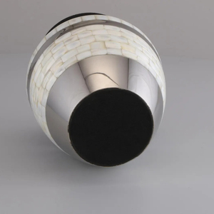 Urna Funeraria de Aluminio Plateado Cromado con Madreperla, Urna Personalizada para Cenizas de Adultos, Recuerdo Decorativo para Funeral - Product Image 6