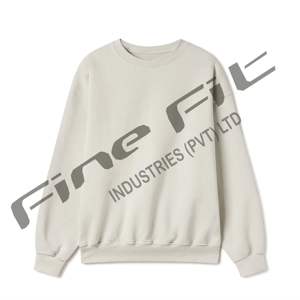 Sweatshirt en coton mélangé Custom Basics pour hommes Tissu doux et respirant Pull élégant à manches longues à séchage rapide Dernier modèle - Product Image 1
