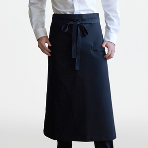 Delantales de cintura resistentes unisex con logotipo personalizado, uniforme de camarero de algodón de chef de lona para cocina comercial, trabajo largo para comercial - Product Image 5