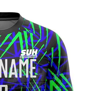 Servicio OEM, Jersey de Fútbol Sublimado con Logotipo Personalizado, Alta Calidad, Superventas, Transpirable, Corto, Verano, 100% Poliéster, Secado Rápido - Product Image 4