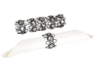 Rond de serviette en métal de style moderne Cadeau décoratif parfait pour les fêtes de mariage Facile à nettoyer et adapté à la table à manger - Product Image 4