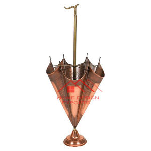 Support de parapluie de vente chaude de conception martelée en métal en laiton pour le support de parapluie d'organisateur de chambre d'hôtel à la maison - Product Image 4