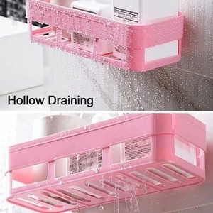 High Quality Multipurpose <b>Shelf</b> <b>Storage</b> Rack Organizer Caddy Basket With Strong Adhesive Sticker <b>Bathroom</b> Kitchen Home Use - Product Image 5