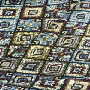 Sac d'école multicolore à motif jacquard épais et respirant pour enfants Tissu poly coton teint en fil Technique Warp - Product Image 5