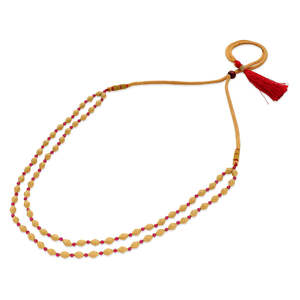 Collier chaîne bohème en agate et perles dorées pour femme, cadeau pour mariage ou fête - Product Image 4