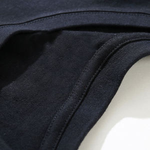 100% coton uni à manches courtes épais poids lourd Logo personnalisé imprimé surdimensionné hommes T-Shirt tissu tissé motif solide - Product Image 4