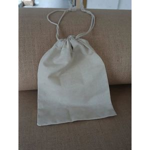 Customizable 500gm Cotton <b>Drawstring</b> <b>Bag</b> with Embroidery Logo for Craft Stickers Jewelry Packaging Gifts or Promotions - Product Image 1