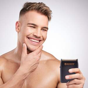 Mini Afeitadora Eléctrica de Precisión con Cuchilla Metálica, Recargable, Inalámbrica, Puerto de Carga USB, Resistente al Agua IPX7 para Afeitar la Cara - Product Image 4