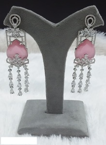 Encantador collar de piedra AD nupcial y conjunto de pendientes para mujer fiesta de boda ocasiones especiales joyería étnica Elección de regalo - Product Image 2