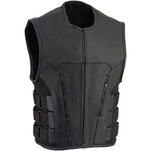 Chaleco de Cuero para Hombre, Producción en Masa, Fábrica para Compradores Internacionales, Fabricante de Pakistán - Product Image 1