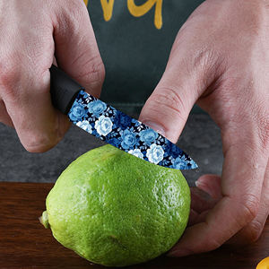 Ensemble de couteaux de chef en céramique à prix réduit avec manche en plastique, 4 pièces, qualité supérieure pour la cuisine quotidienne, lavable au lave-vaisselle, expédition en vrac - Product Image 3