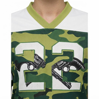 T-shirt sportif à manches courtes pour femme, imprimé camouflage, col en V, avec logo numéro 23, respirant, en polyester tricoté