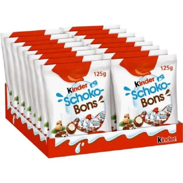 Kinder Schokobons Knapperige 89G Verpakking Van 16 Stuks