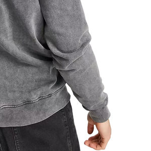 Sweat-shirts en molleton brodés pour hommes, effet délavé à l'acide, anti-boulochage et séchage rapide, toutes tailles disponibles - Product Image 6