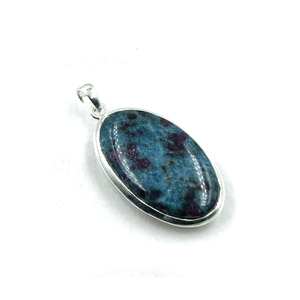 Best Price <strong>Ruby</strong> Kyanite Gemstone Stainless Steel Children's Pendant Diamond Trendy <strong>Design</strong> India - Product Image 1