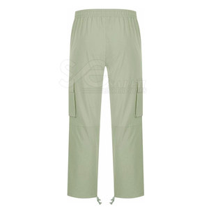 กางเกงสเวตเตอร์คาร์โก้เอวน้ำหนักเบาสีพื้นใส่สบายปรับแต่งโลโก้ได้ตามต้องการ - Product Image 1