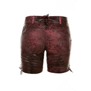 Shorts en cuir de vachette premium faits sur mesure, style bavarois traditionnel, brodés, pour l'Oktoberfest, type Lederhosen, coupe mi-haute - Product Image 5