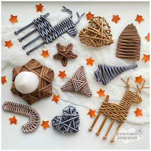 Adorno de estrella de ratán hecho a mano, el mejor precio, Navidad, 2022 - Product Image 4