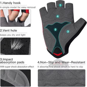 Guantes de Ciclismo con Logotipo Personalizado, Ropa de Ciclismo de Alta Calidad, Guantes de Ciclismo Hechos a Medida para Venta en Línea - Product Image 3