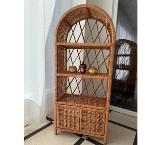 Étagère de rangement en rotin naturel, meuble de rangement fait à la main pour la maison - Product Image 5