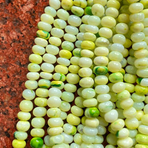 Cuentas de ópalo verde Pista, cuentas de piedras preciosas AAA Rondelle, fabricación de joyas, cuentas de piedras preciosas para collar, pulsera, regalo para ella - Product Image 1